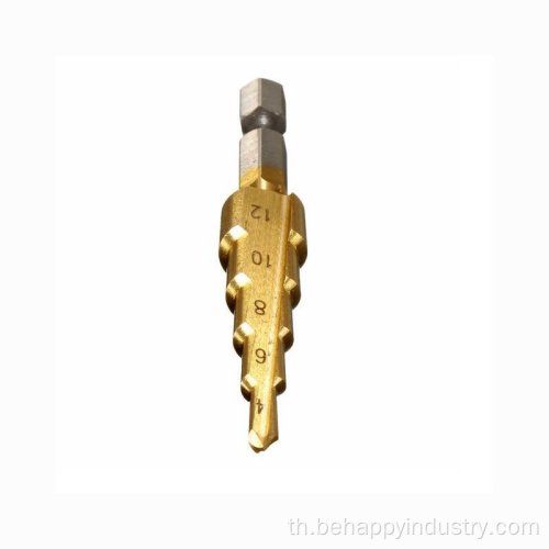 Titanium Coated Step Bit Bit สำหรับหลุมเจาะ